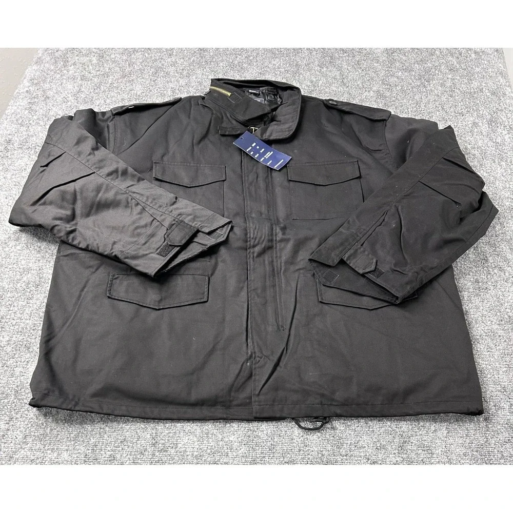 Vintage‎ Jordan Craig Black Cotton Polyester Field Jacket Hooded Size 5X NEW